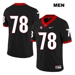 Men's Georgia Bulldogs NCAA #78 D'Marcus Hayes Nike Stitched Black Legend Authentic No Name College Football Jersey TQV4354TJ